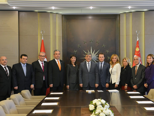 Abdullah Gul Kayseri Ili Yardim Dernegi Istanbul Subesi Heyeti Tarabya Kosku Nde